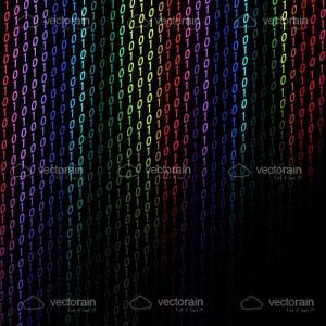 Colorful binary background
